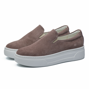 Mocasini de dama din piele intoarsa Flamanti 1381