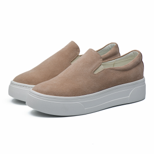 Mocasini de dama din piele intoarsa Flamanti 1385