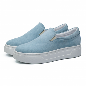Mocasini de dama din piele intoarsa Flamanti 1386