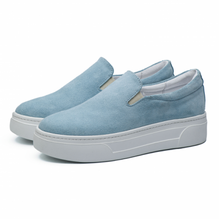 Mocasini de dama din piele intoarsa Flamanti 1386