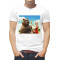  Tricou bărbați Bear Beer and Girl. Photo 1