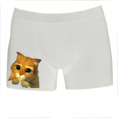 Lenjerie pentru bărbați Cat de la Shrek din bumbac