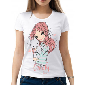 Tricou dama cu imprimeu dragut