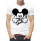  Tricou bărbați „Mickey Mouse cu cranii”. Photo 1