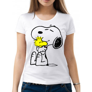  Tricou pentru femei „Snoopy and woodstock hug”