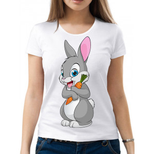  Tricou de damă „Iepurașul cu morcov”