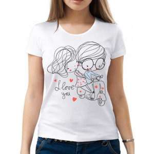  Tricou de damă „Te iubesc”