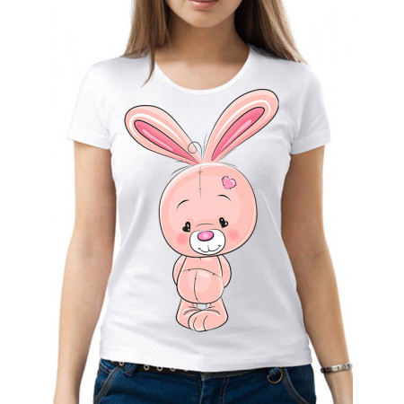 Tricou pentru femei „Plush Bunny in Love”