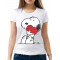 Tricou de damă „Snoopy cu inimă”. Photo 1
