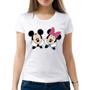  Tricou de damă „Minnie și Mickey Mouse”