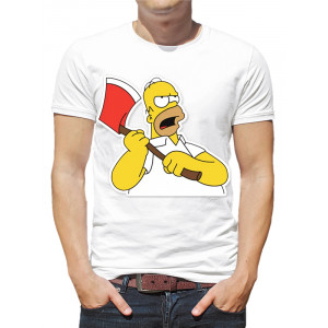  Tricou bărbați „Simpson Homer cu topor”