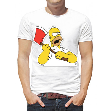  Tricou bărbați „Simpson Homer cu topor”