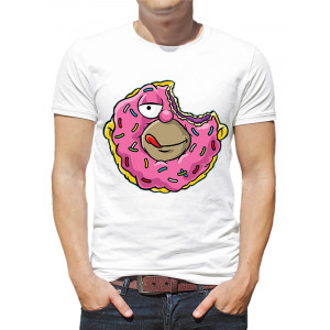 Tricou bărbați „Simpson Homer Donut”