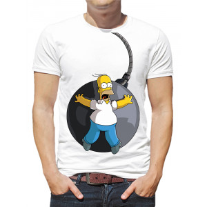  Tricou bărbați „Simpson Homer și bomba”