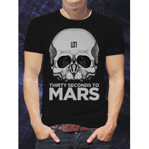 Tricou bărbați 30 Seconds to Mars Big skull