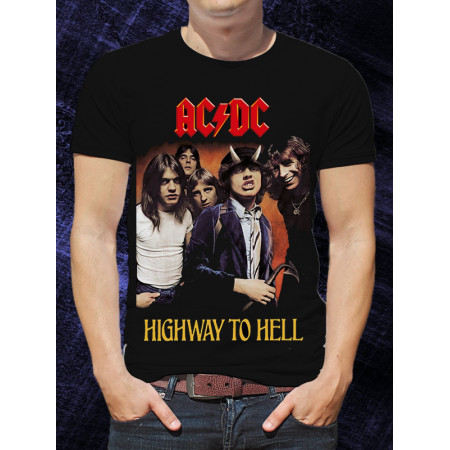  Tricou Cholovica ACDC Band Asamblat