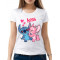 Tricou de damă „Stitch in love”. Photo 1