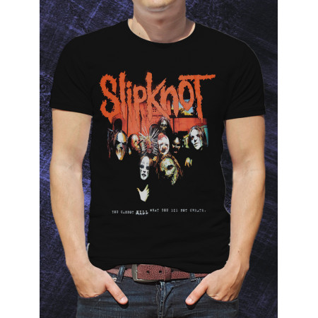  Tricou Cholovica Slipknot Band Asamblat