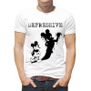  Tricou bărbați „Mickey Mouse Depressive”