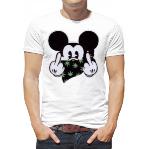  Tricou bărbați „Mickey Mouse with cannabis”