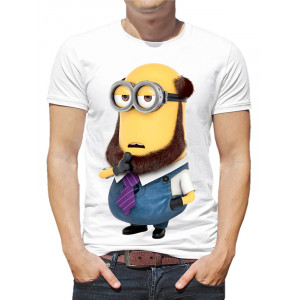  Tricou bărbați „Minion cu barbă”