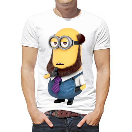  Tricou bărbați „Minion cu barbă”