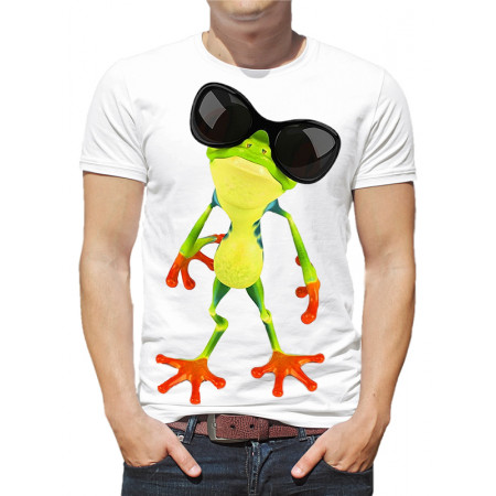  Tricou pentru bărbați „Broasca cu ochelari”