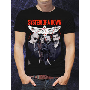  Tricou pentru bărbați System of a Down Band Assembled