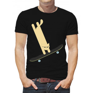  Tricou pentru bărbați „Cat on a skateboard”