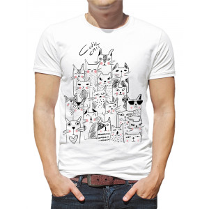  Tricou bărbați Cutie Cats