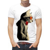  Tricou pentru bărbați Cat cu ochelari și căști