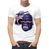  Tricou pentru bărbați Gorilla cu magnetofon
