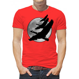 Tricou bărbați Gâște și lună. Photo 2