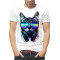  Tricou pentru bărbați Cat cu ochelari și căști. Photo 2