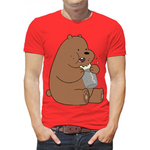  Tricou bărbați Bear eats. Photo 2