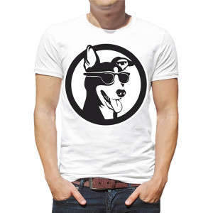  Tricou bărbați Câine cu ochelari