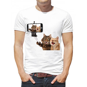 Tricou bărbați Selfie cats