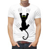  Tricou barbatesc cat negru