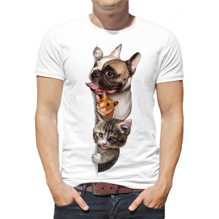  Tricou bărbați Animale de companie