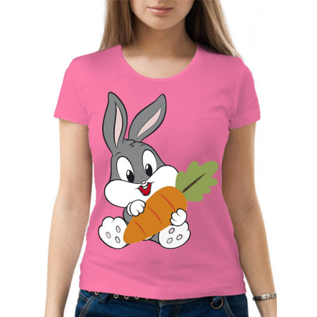  Tricou dama Iepure cu morcov