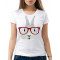  Tricou dama Hare cu ochelari. Photo 1