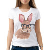  Tricou dama Hare cu ochelari