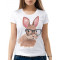  Tricou dama Hare cu ochelari. Photo 1