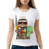  Tricou dama Cat in vacanta
