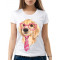  Tricou dama Caine cu ochelari. Photo 1