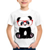  Tricou pentru copii Panda cu ochelari