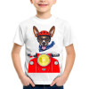  Tricou pentru copii Câine pe moped