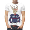  Tricou pentru bărbați Deer într-un pulover