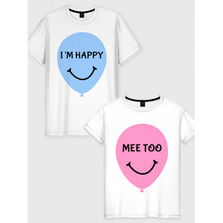  Tricou cuplu Sunt fericit - și eu