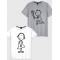  Tricou cuplu Cuplu cu o floare. Photo 1